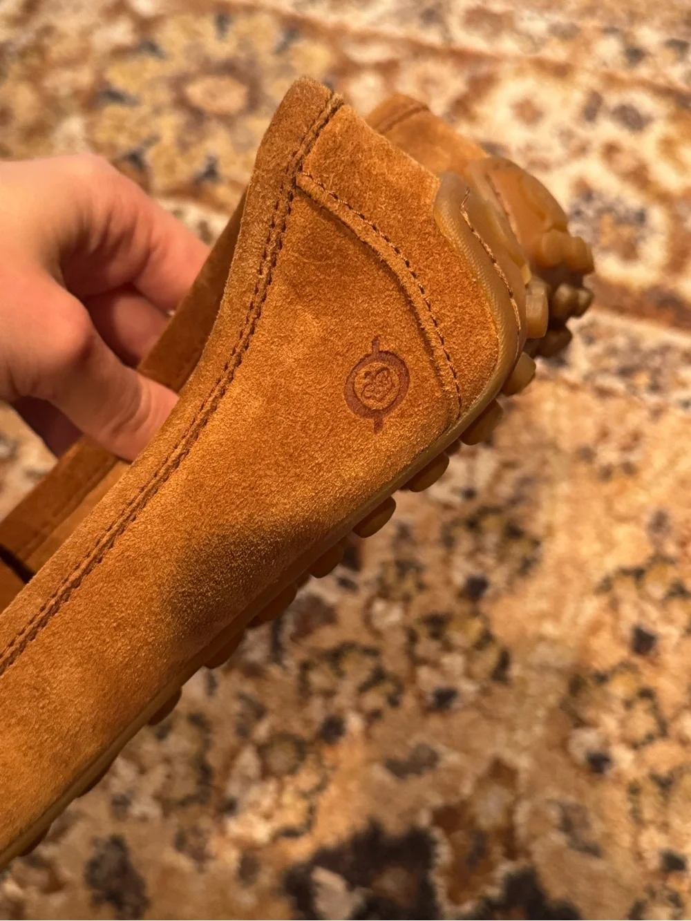 Born Women's Tan Suede Moccasin Loafers size 9